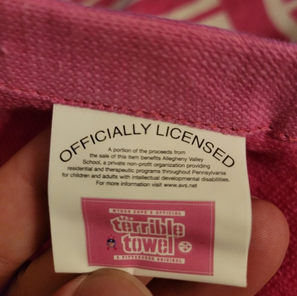Pittsburgh Steelers Myron Cope's Official Terrible Towel Breast Cancer Awareness - Picture 3 of 4